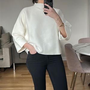 MODERN CITIZEN ribbed cream sweater